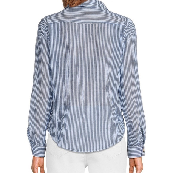 Lilly Pulitzer
Sea View Pinstripe Long Sleeve Button Down Blouse (T2) - Picture 2 of 6